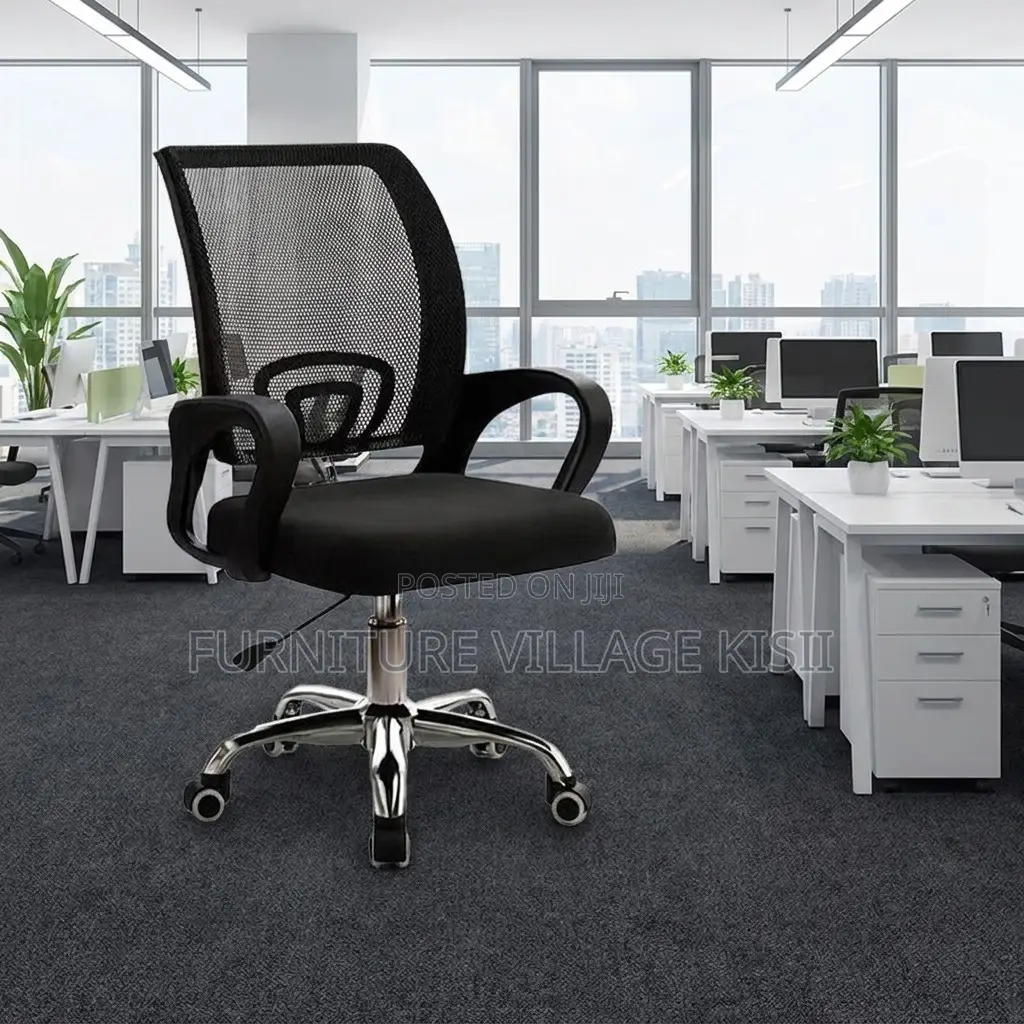 Office Chair ;Black Mesh Clerical Office Chair