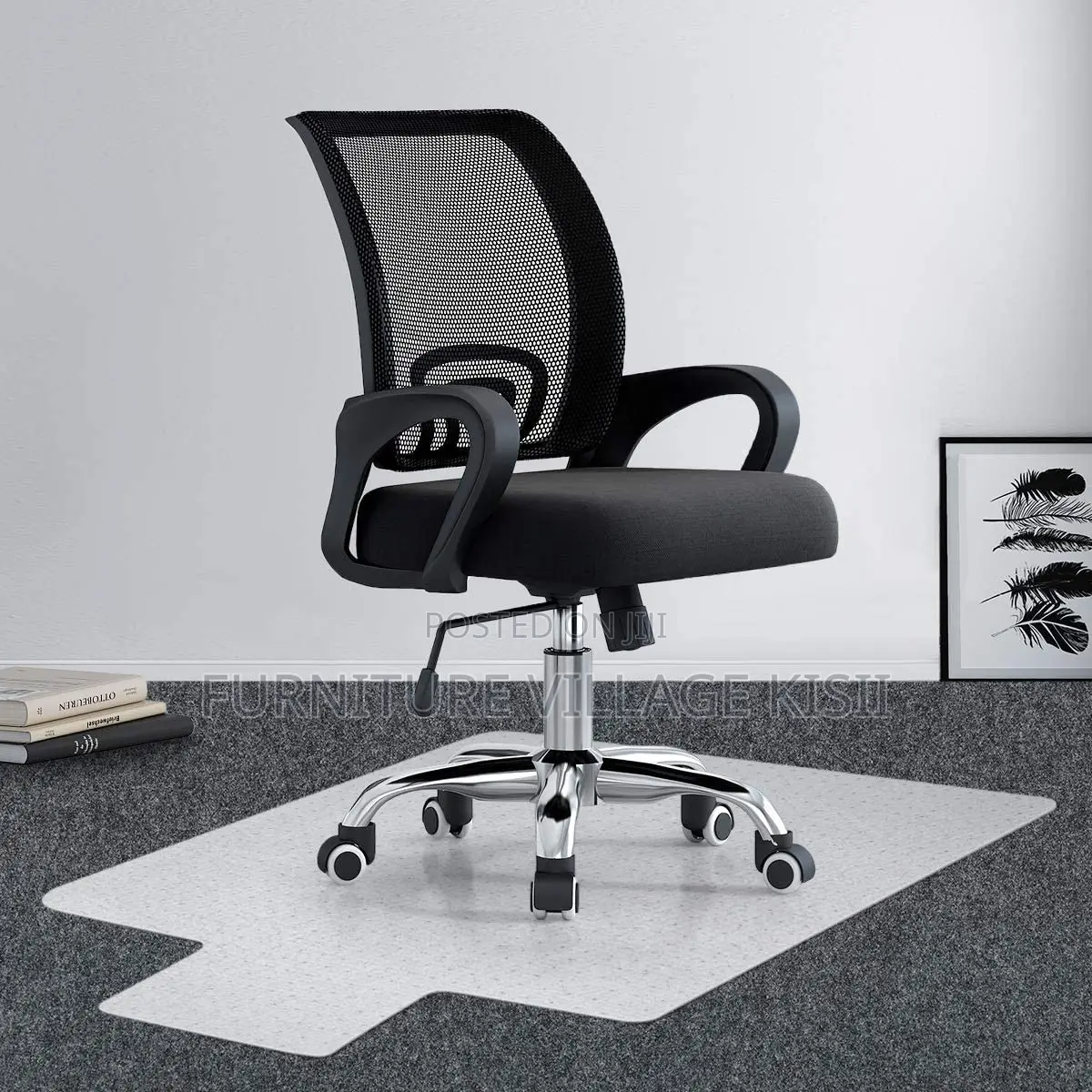 Office Chair ;Black Mesh Clerical Office Chair