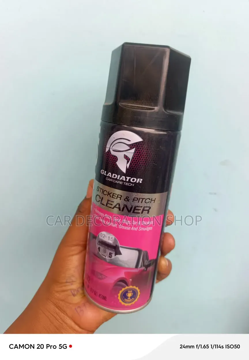 Sticker&pitch Cleaner Dissolves&removes Adhesive Tar,bugs Fromsurface