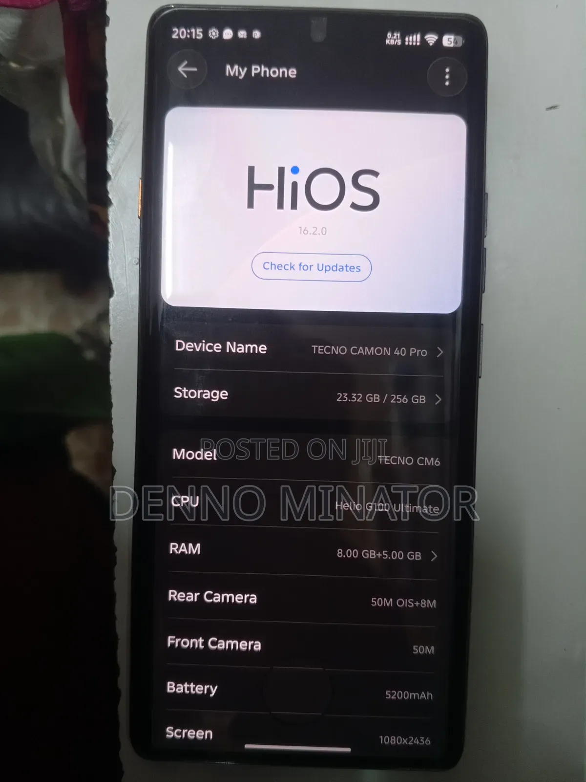 Tecno Camon 40 Pro 5G 256 GB Gray