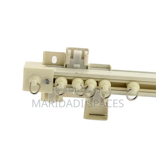 White Straight Aluminum Curtain Rails