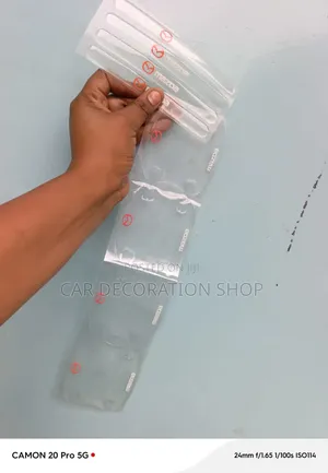 8pc Clear Transparent Vinyl Silicone Door Handle Bowl  Scratch Guards