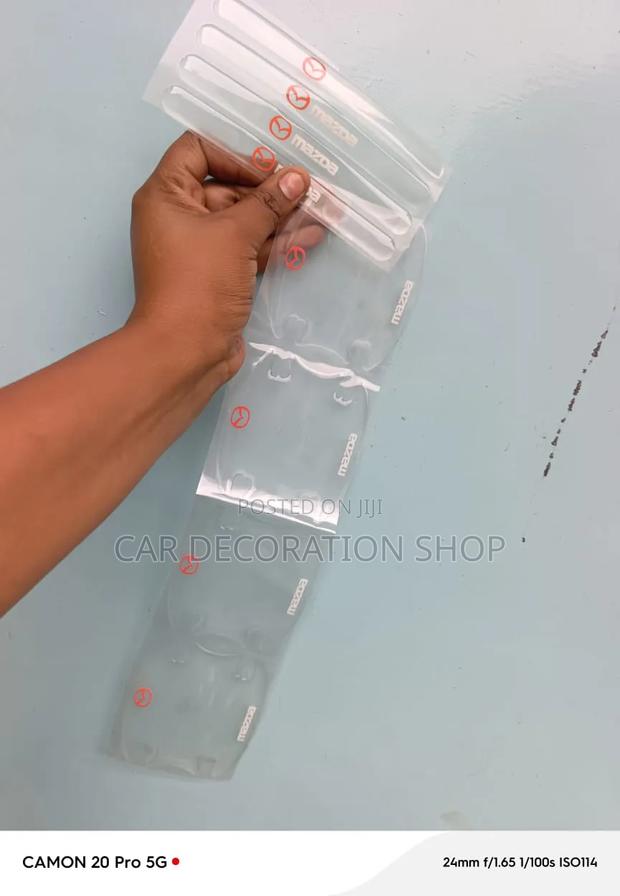 8pc Clear Transparent Vinyl Silicone Door Handle Bowl  Scratch Guards