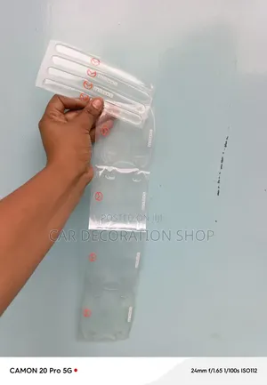 8pc Clear Transparent Vinyl Silicone Door Handle Bowl  Scratch Guards