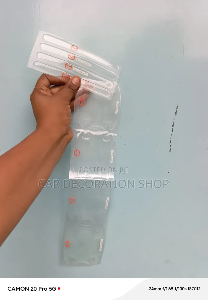 8pc Clear Transparent Vinyl Silicone Door Handle Bowl  Scratch Guards