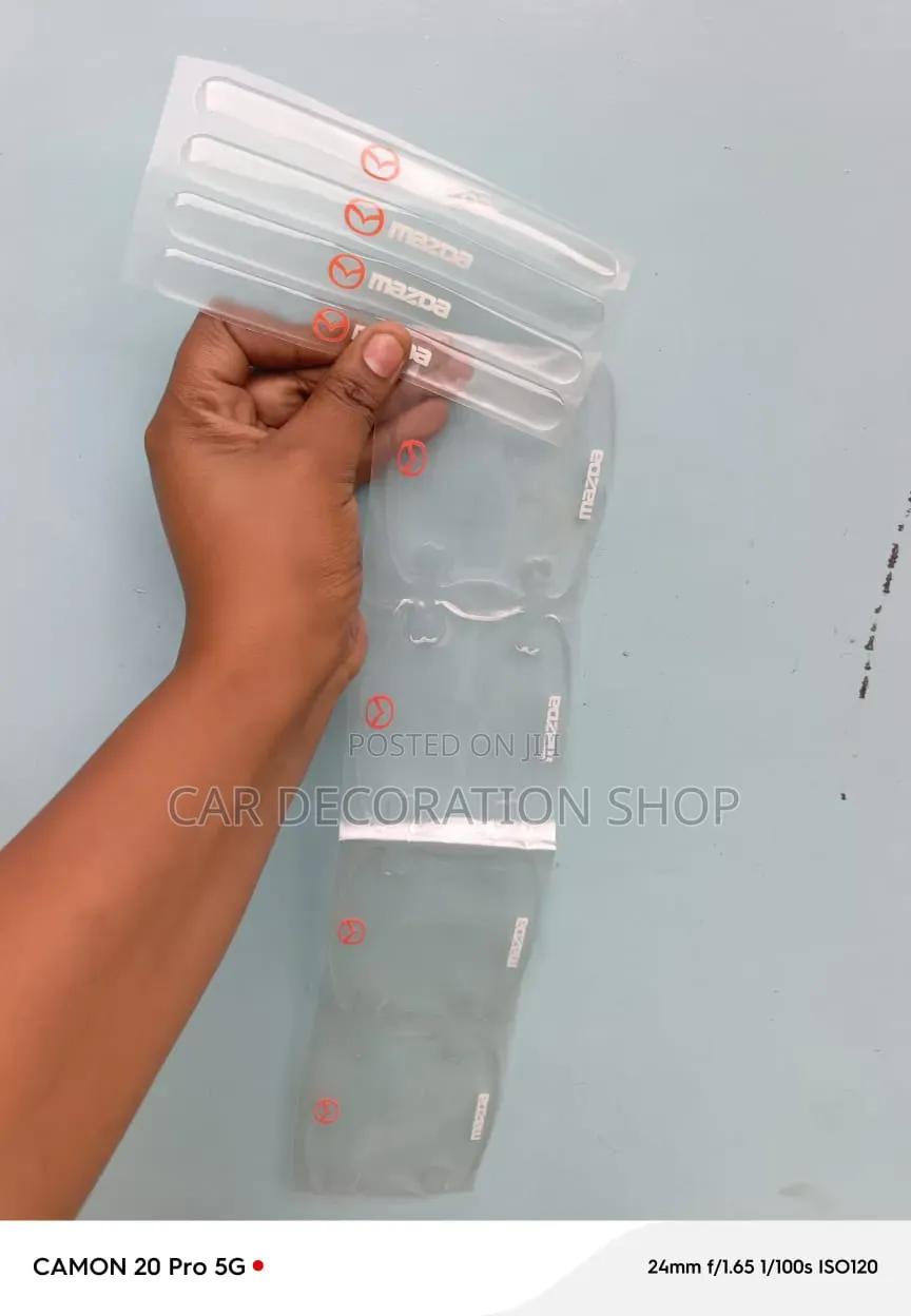 8pc Clear Flexible Mazda Door Handles Protector Kit