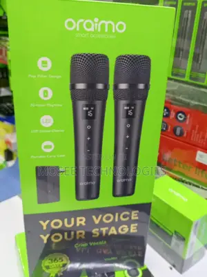 Oraimo Dual Wireless Microphone Set With LED Display