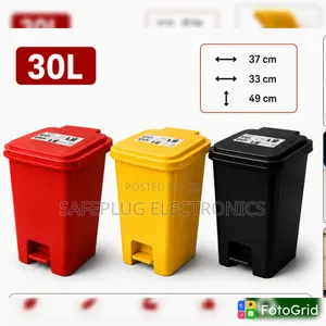 30L Pedal Dustbin – Large Capacity Waste Bin