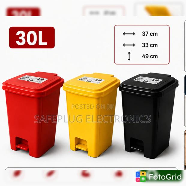 30L Pedal Dustbin – Large Capacity Waste Bin