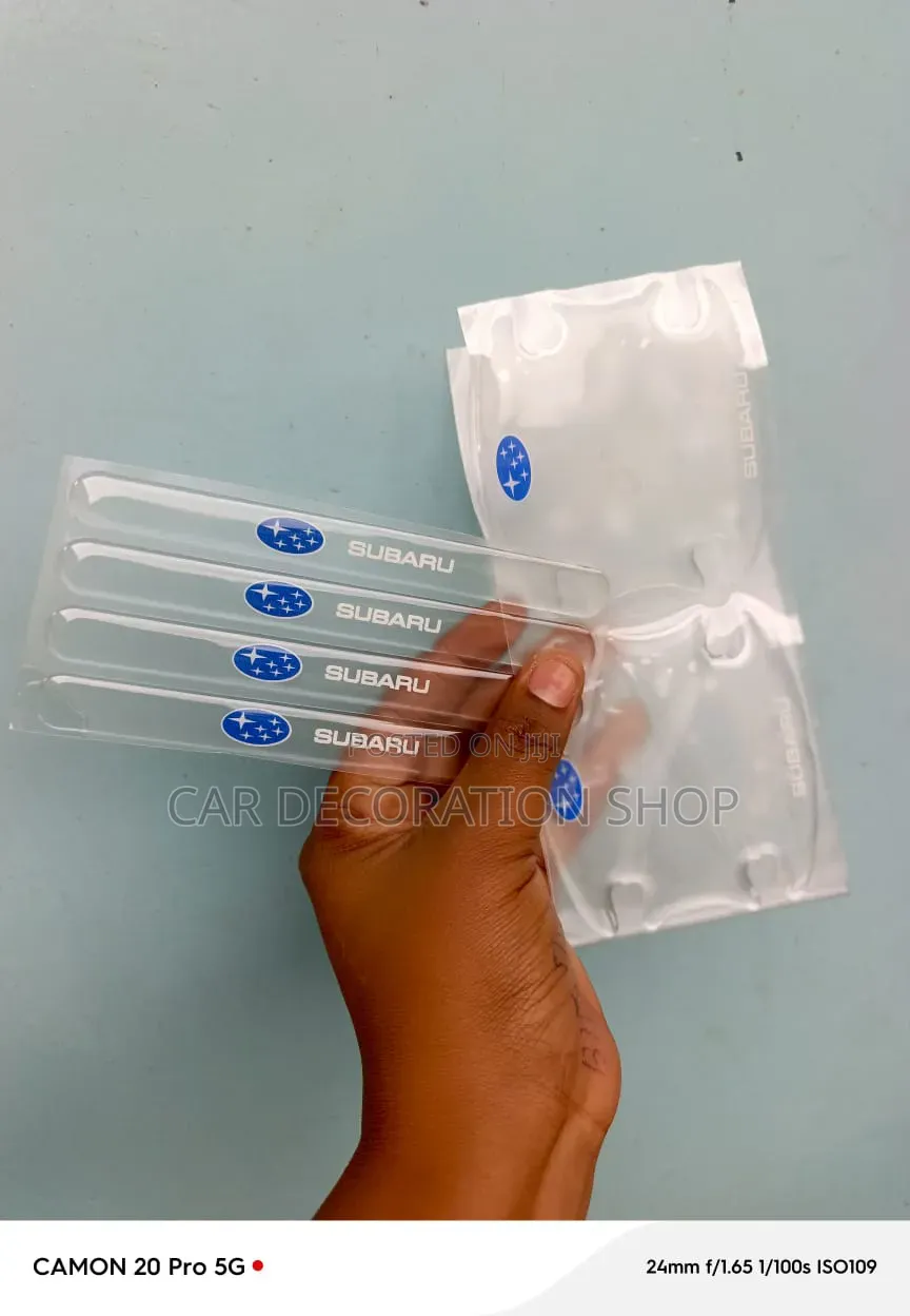 Subaru Branded 4pcs Long Strips for Handles&4pcs Cup Bowl Protectors