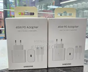 Samsung 45W PD Adapter With a USB-C to USB-C Cable (5A).