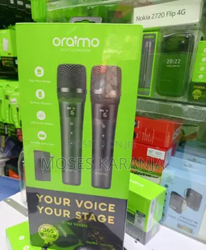 Oraimo Rechargeable Wireless Karaoke Microphones – 2 Pack