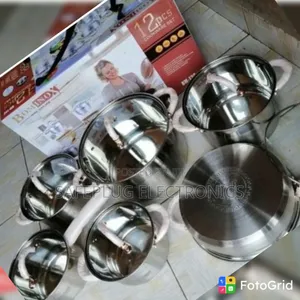 12pc Bominox Stainless Steel Kitchen Cookware – New Arrival