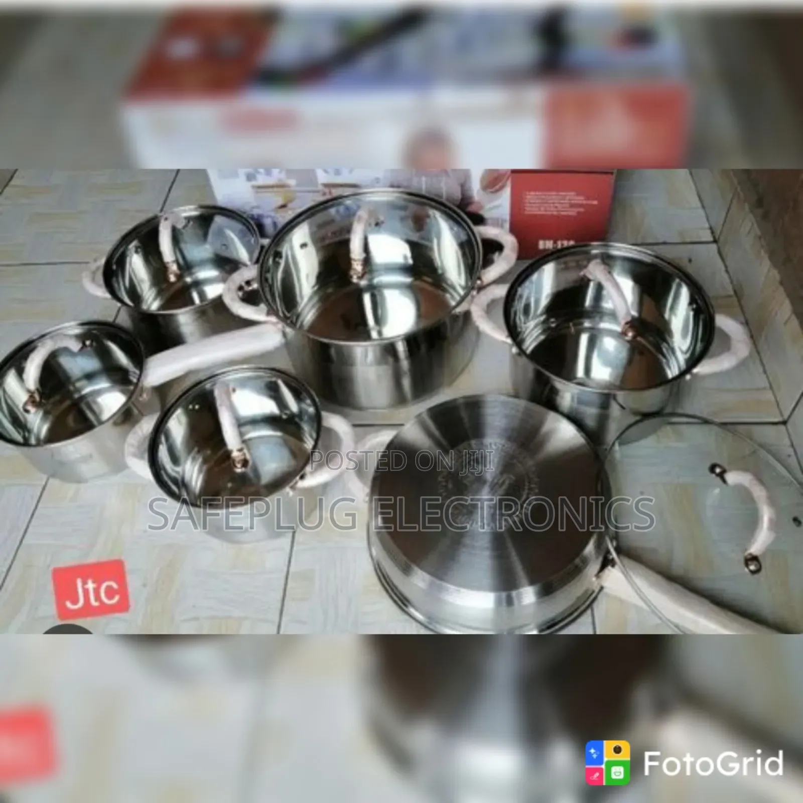 12pc Bominox Stainless Steel Kitchen Cookware – New Arrival