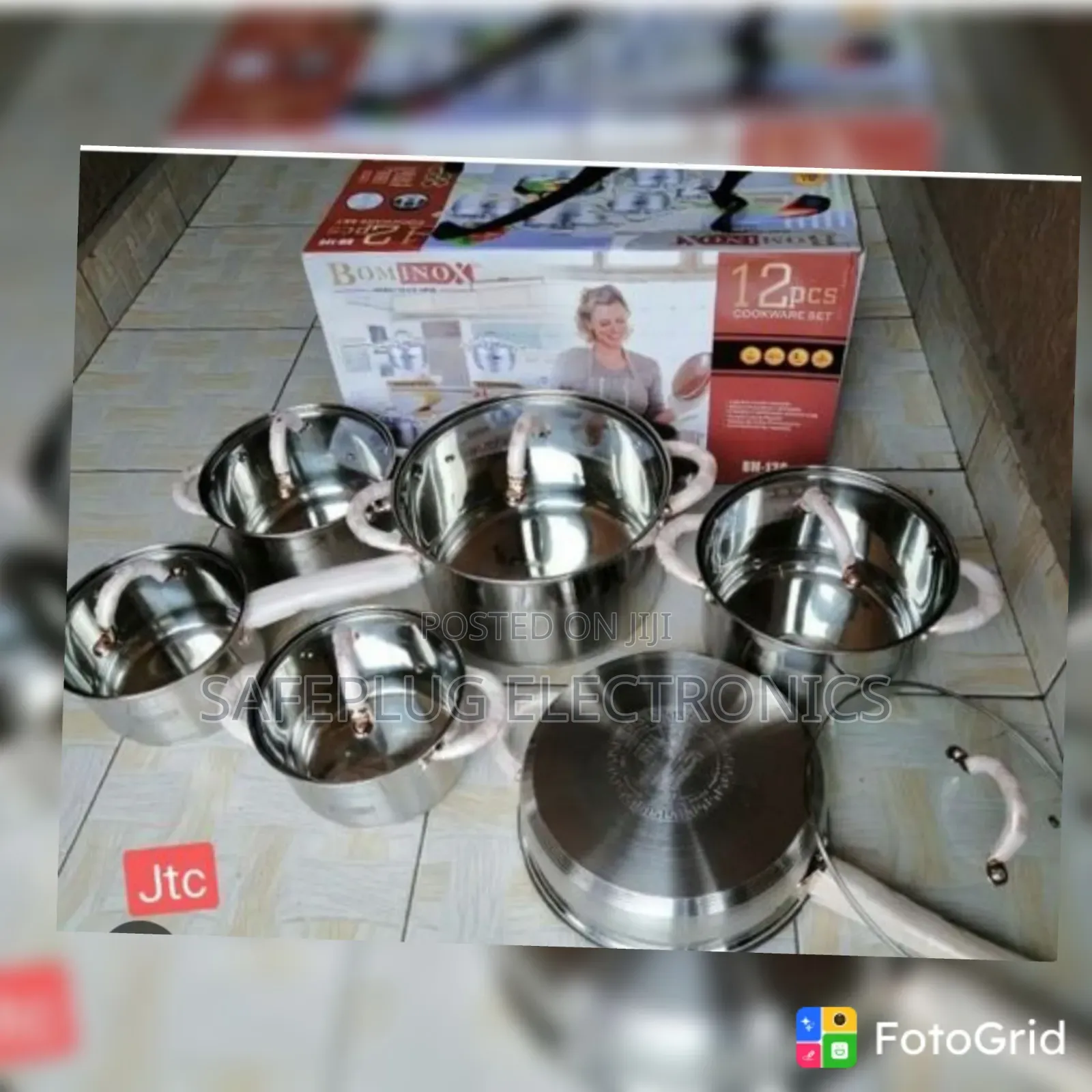 Bominox 12pc Stainless Steel Pots & Pans Set – Kitchen Essentials