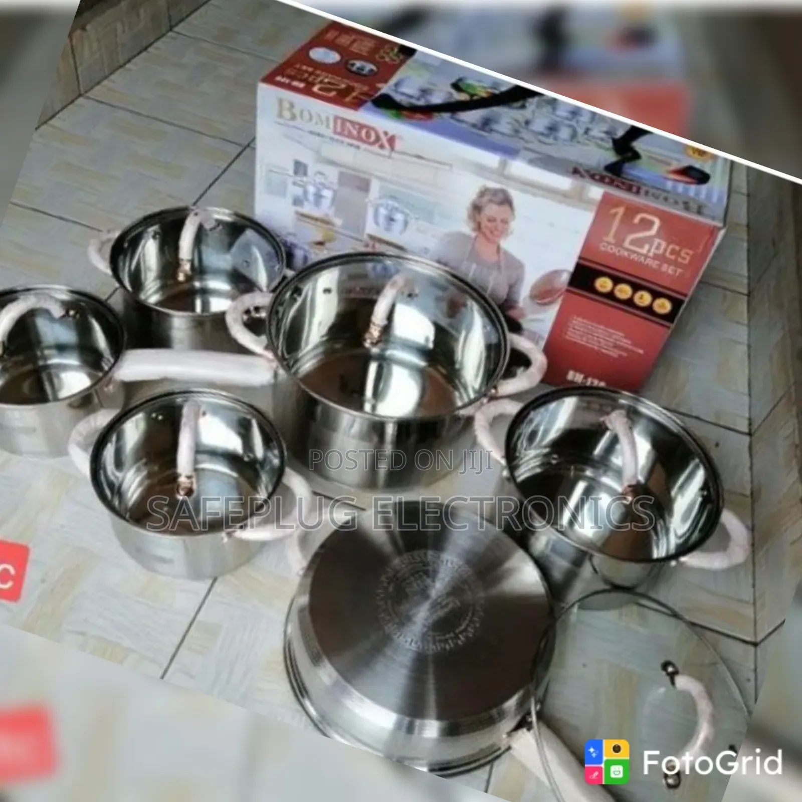 Bominox 12pc Stainless Steel Pots & Pans Set – Kitchen Essentials