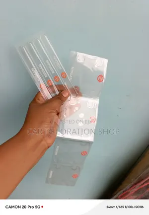 8pc Nissan Handle -Bowl Stickers Transparent Design Adorned With Logo
