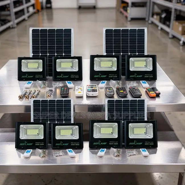 Factory Prices 100W,200W,300W 2-in-1 Double Solar Floodlights