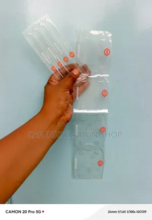 8pc Nissan Branded Clear Antiscratch Silicone Handle Stickers
