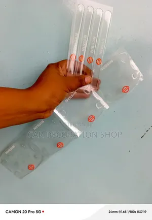 8pc Nissan Branded Clear Antiscratch Silicone Handle Stickers