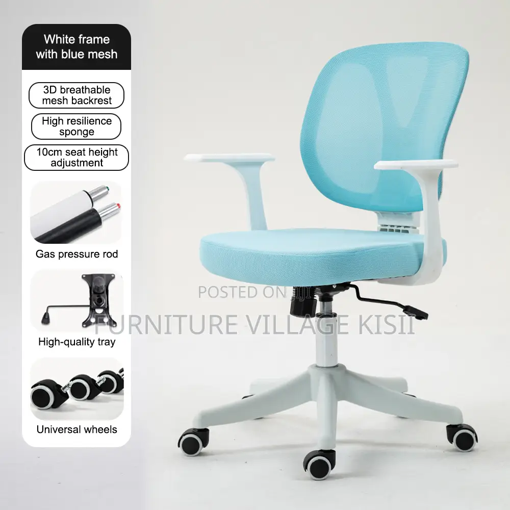 Office Chair ; Adjustable Mesh Kids Study Chair