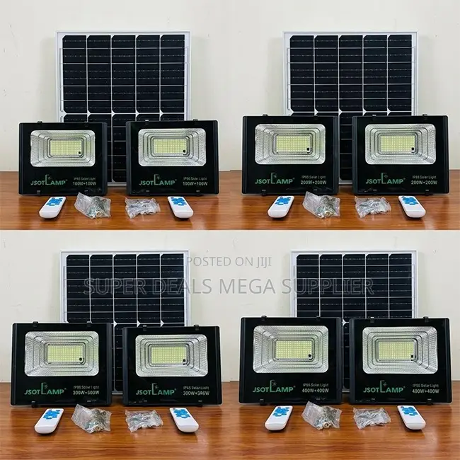 Factory Direct Prices 100W,200W,300W 2-in-1 Double Solar Floodlights
