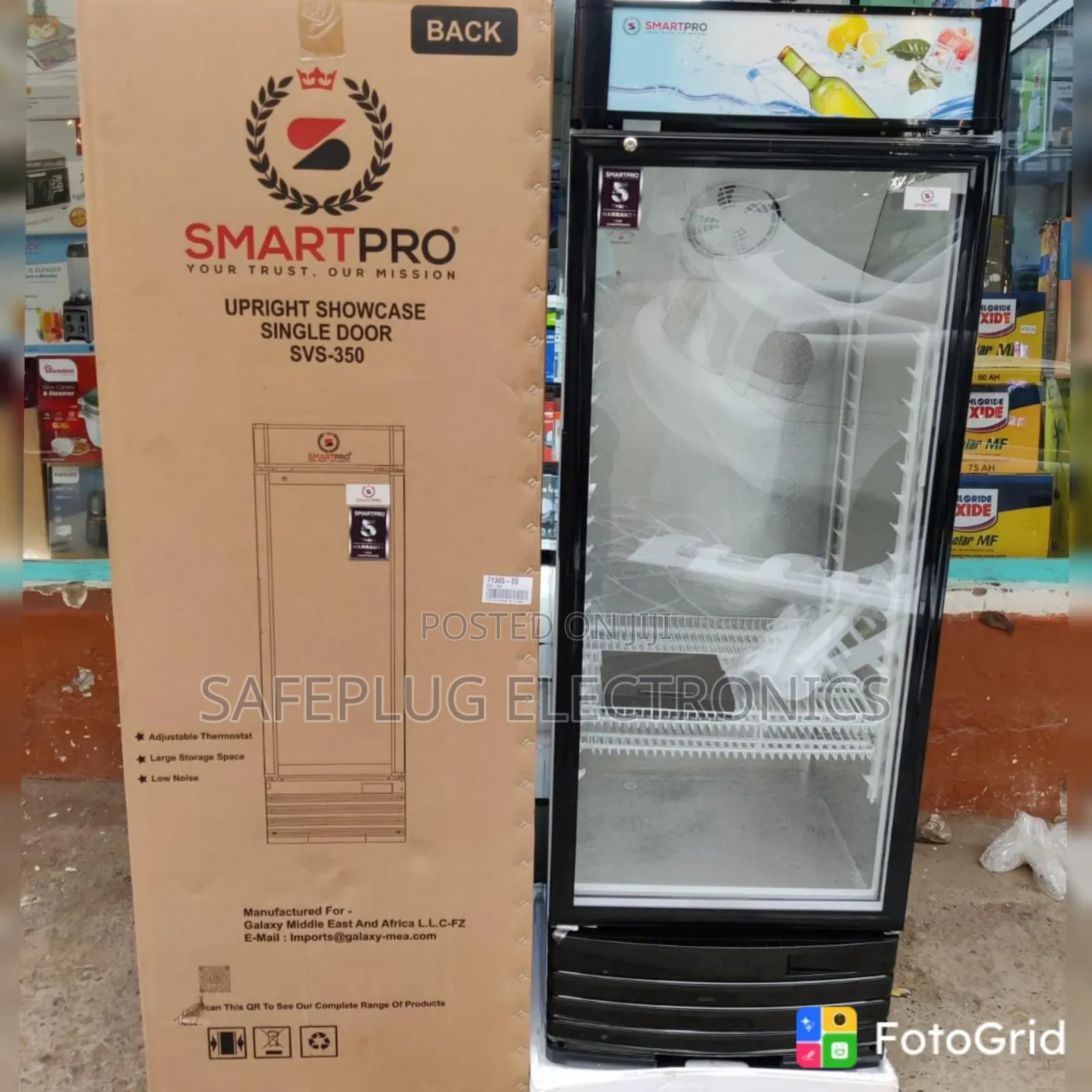 SmartPro SVS350 279-Litre Commercial Chiller – Beverage Display Cooler