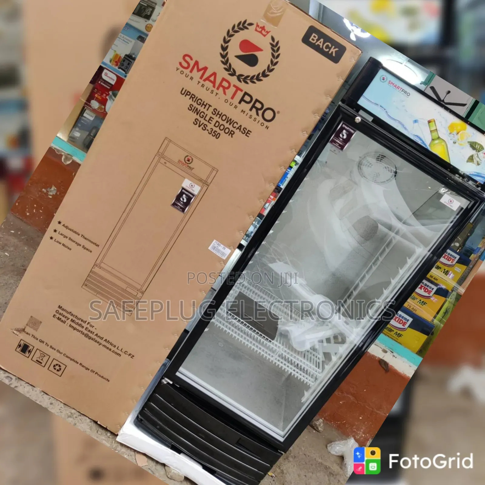 SmartPro SVS350 279-Litre Commercial Chiller – Beverage Display Cooler