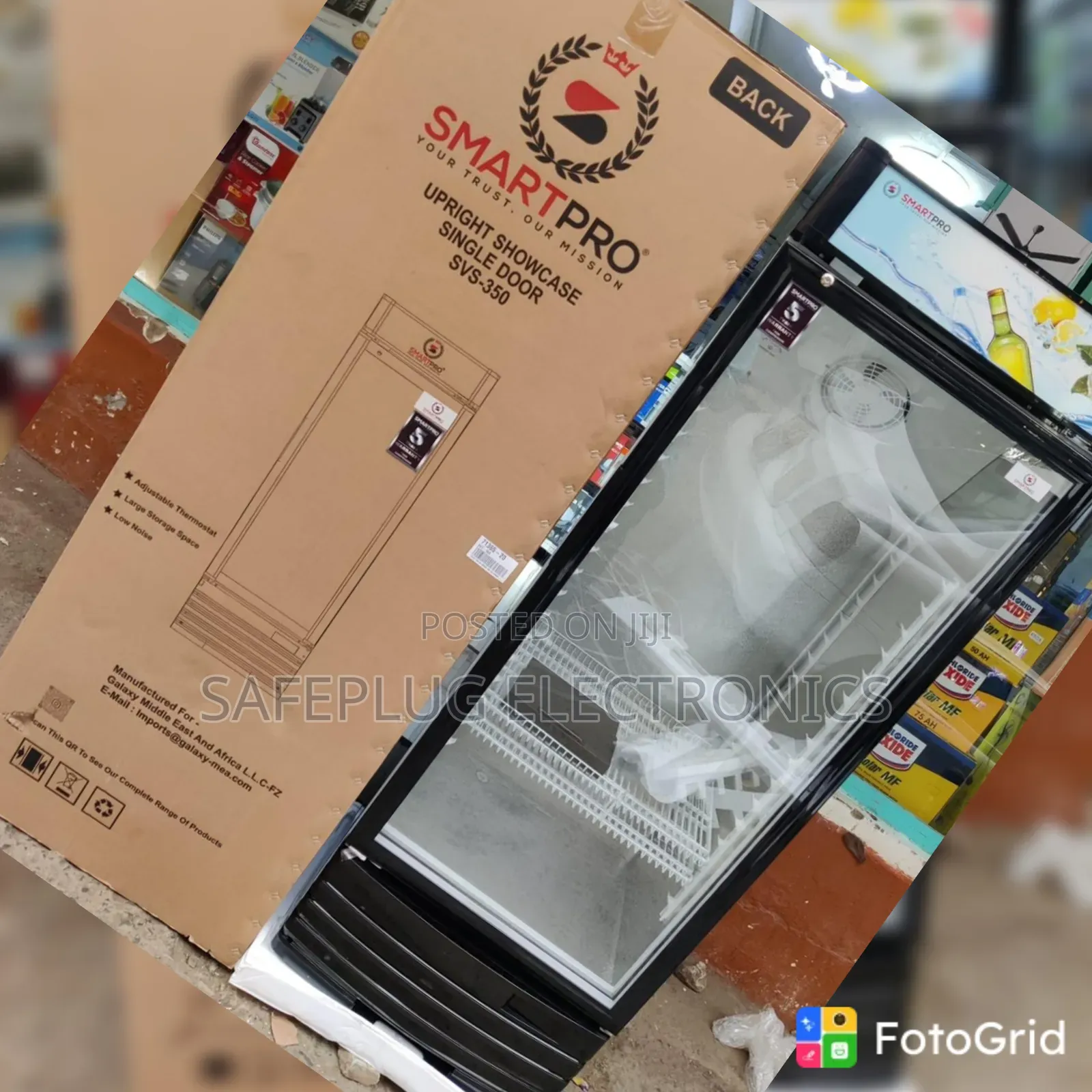 SmartPro 279L Glass Door Chiller – SVS350 Commercial Display Fridge