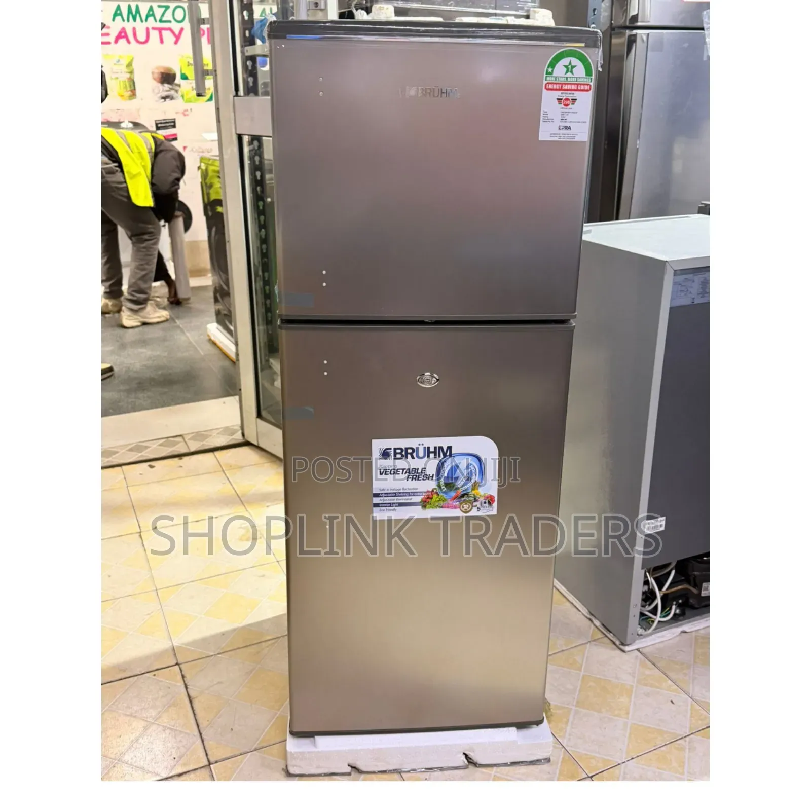 Bruhm  120litres Double Door Refrigerator