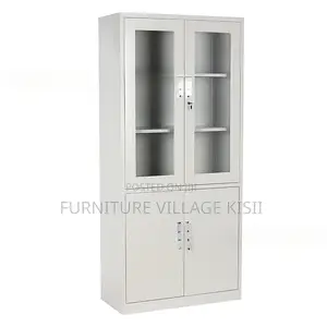 Office Cabinet; 2-Door Metallic Office Cabinet