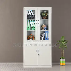 Office Cabinet; 2-Door Metallic Office Cabinet