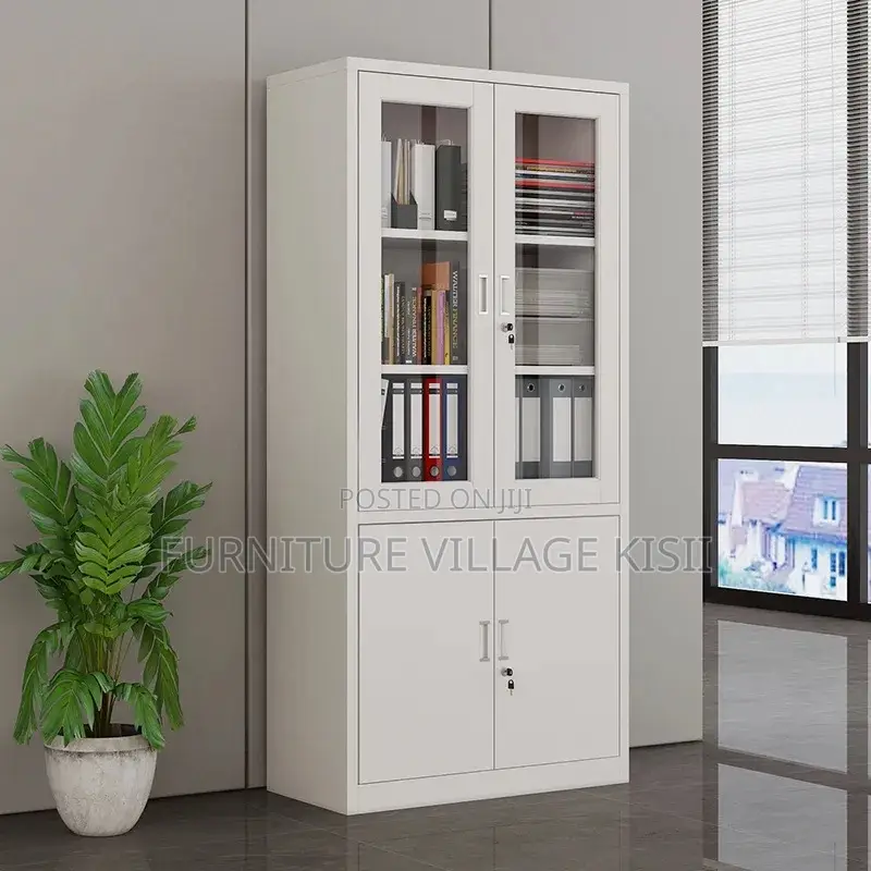 Office Cabinet; 2-Door Metallic Office Cabinet
