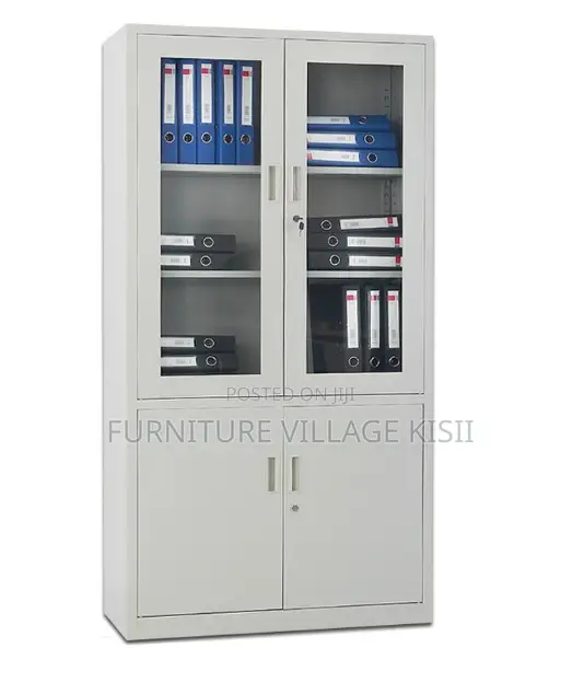 Office Cabinet; 2-Door Metallic Office Cabinet
