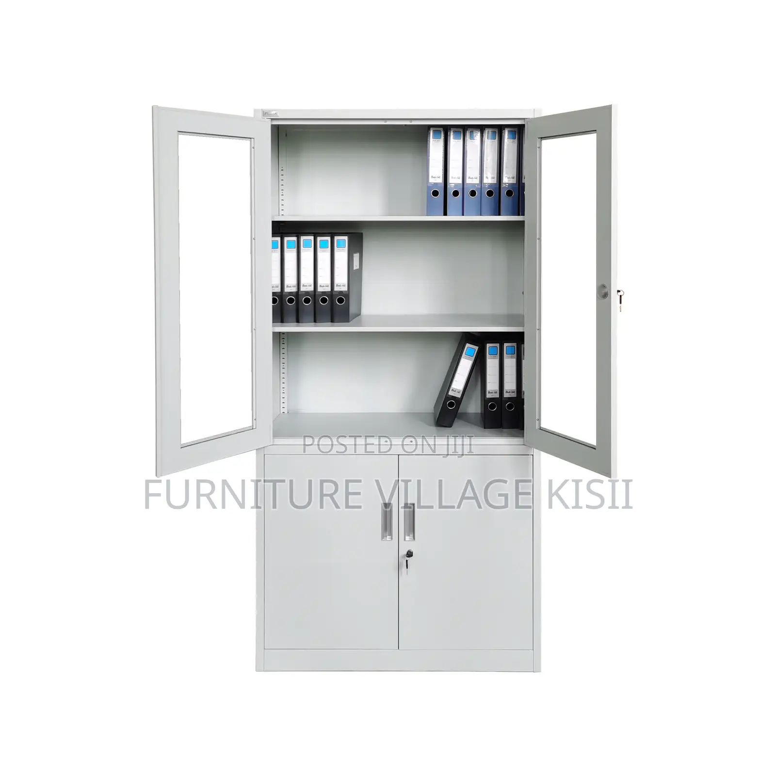 Office Cabinet; 2-Door Metallic Office Cabinet