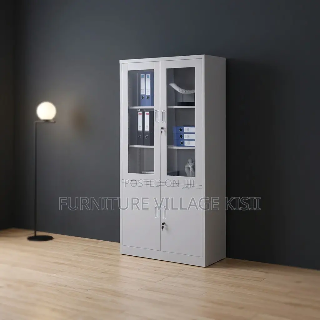Office Cabinet; 2-Door Metallic Office Cabinet