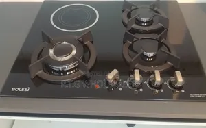 Bolesi Hob 3 Gas Burners +1 Infrared Electric With Gas Sensor