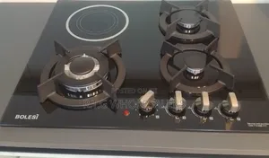 Bolesi Hob 3 Gas Burners +1 Infrared Electric With Gas Sensor