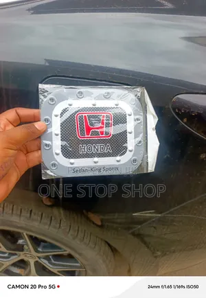 Carbon Fiber Pattern Honda  Fuel Tank Stickers Self Adhesive