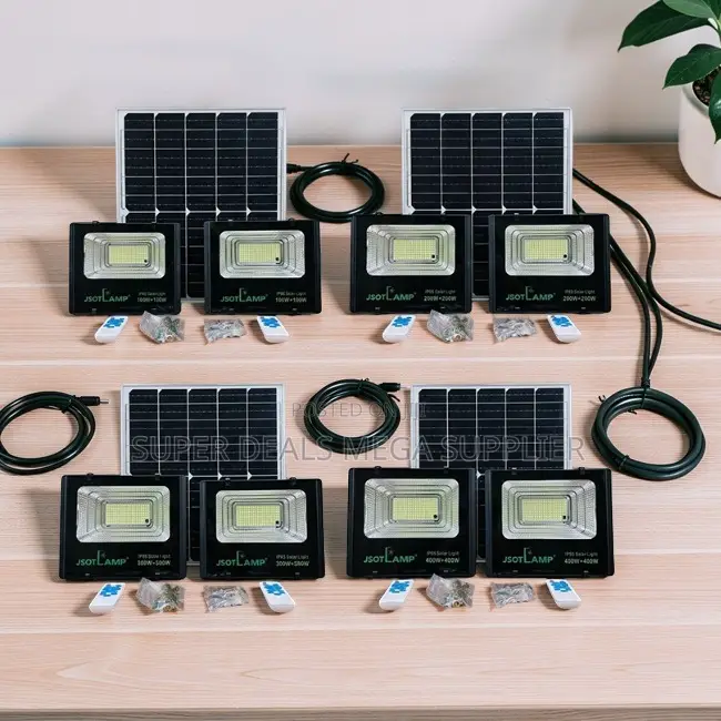 Bulk Prices Powerful 100W,200W,300W 2-in-1 Double Solar Floodlights