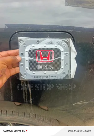 Heavy Duty Honda Branded Fuel Door Cell Sticker Plate
