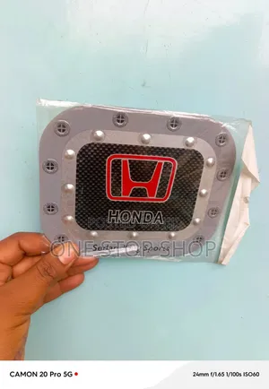 Heavy Duty Honda Branded Fuel Door Cell Sticker Plate