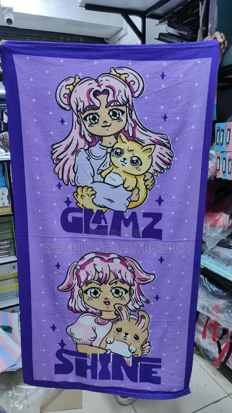 70×140cm Cartoon Bath Towels – Soft & Absorbent
