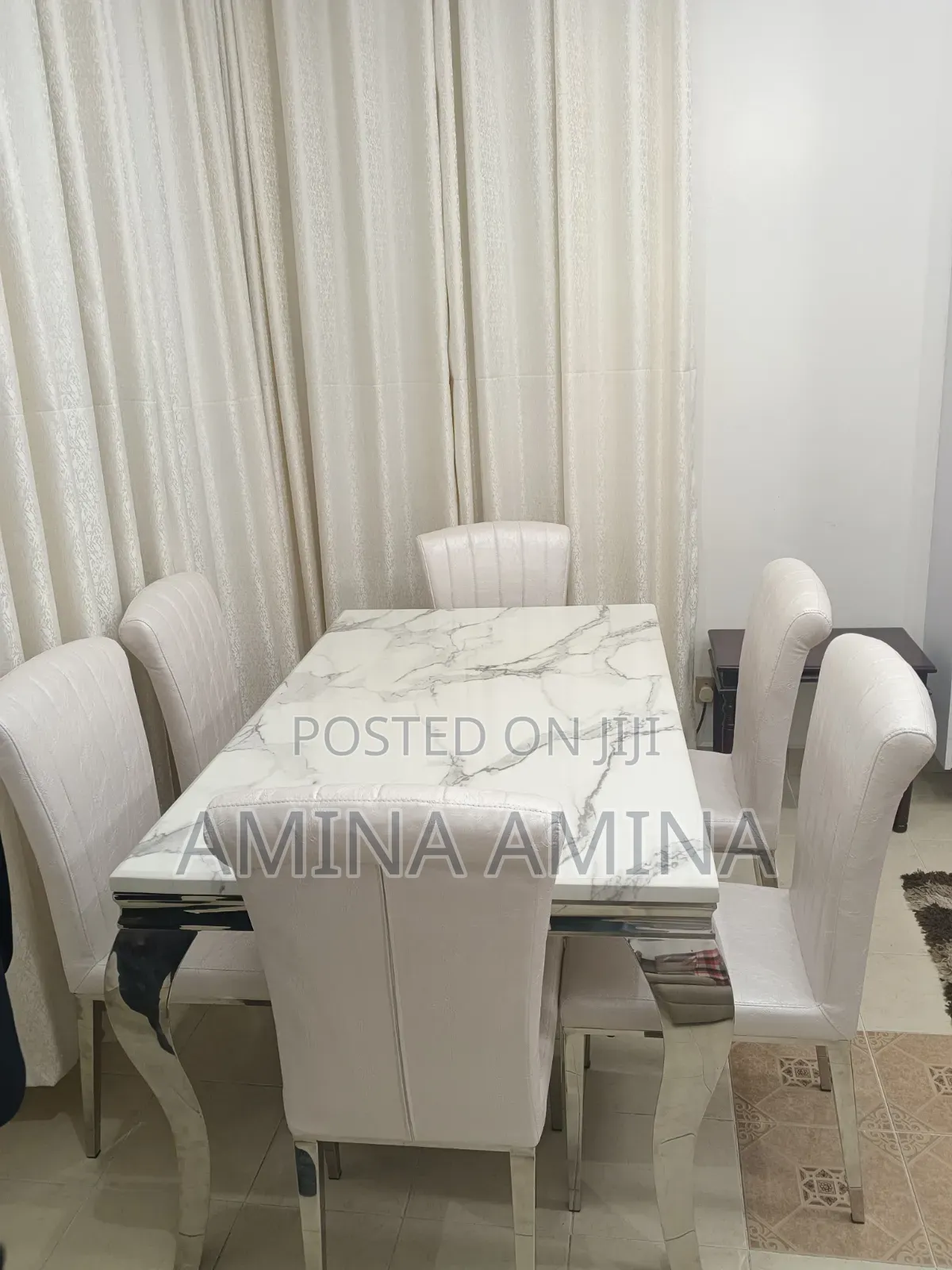Imported Luxurious Marble Dinning Table 6 Seater