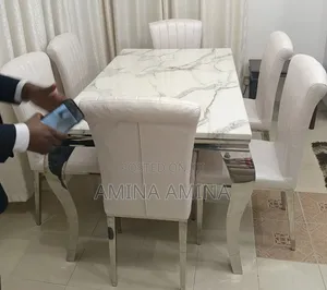 Executive 6 Seater Marble Dinning Table