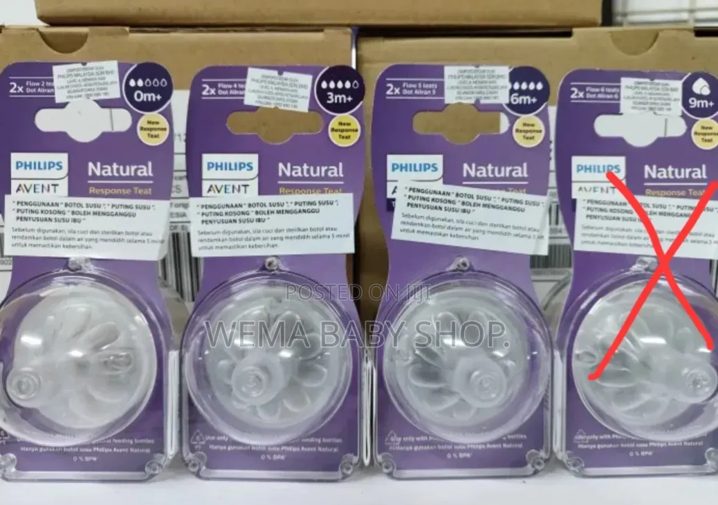 Philips Avent Natural Response Teats in Various Flow Rates& Age Stages
