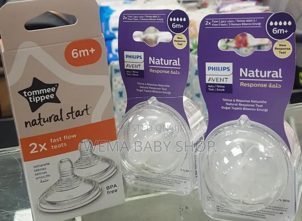 Philips Avent Natural Response Teats in Various Flow Rates& Age Stages