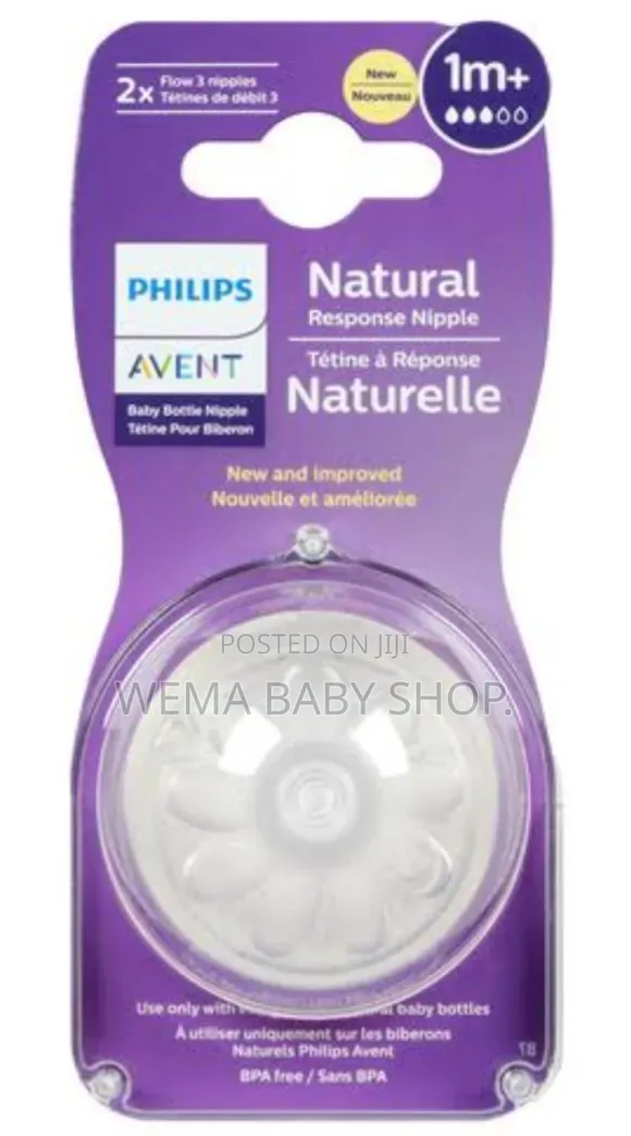 Philips Avent Natural Response Teats in Various Flow Rates& Age Stages