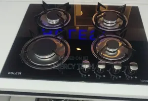 Bolesi 4-Burner Gas Hob – Tempered Glass Top