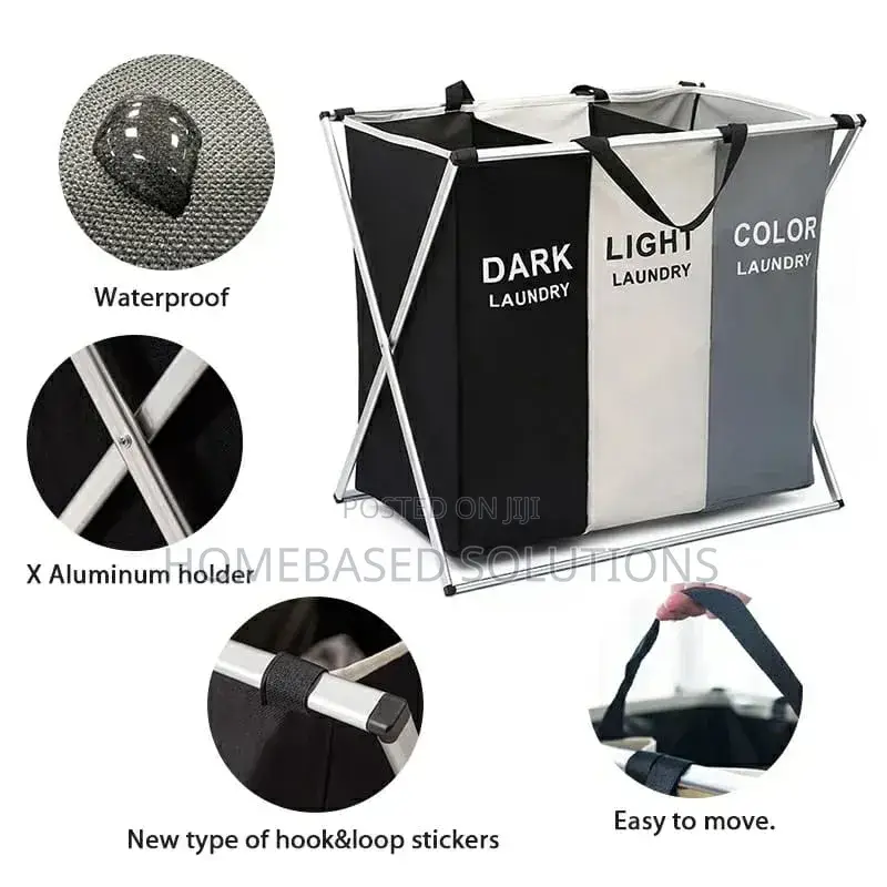 Foldable Laundry Basket With Aluminium Frame